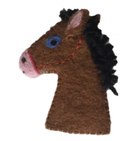 PAPOOSE - felt finger puppet, horse